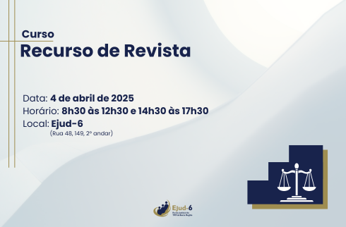 Imagem com as informações do curso