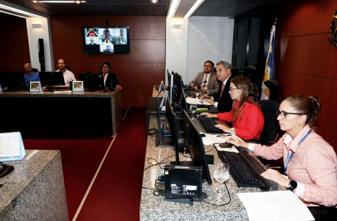 Foto da sessão de conciliação