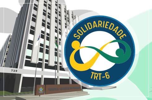 Marca do - Solidariedade TRT-6 - em frente ao prédio do Tribunal