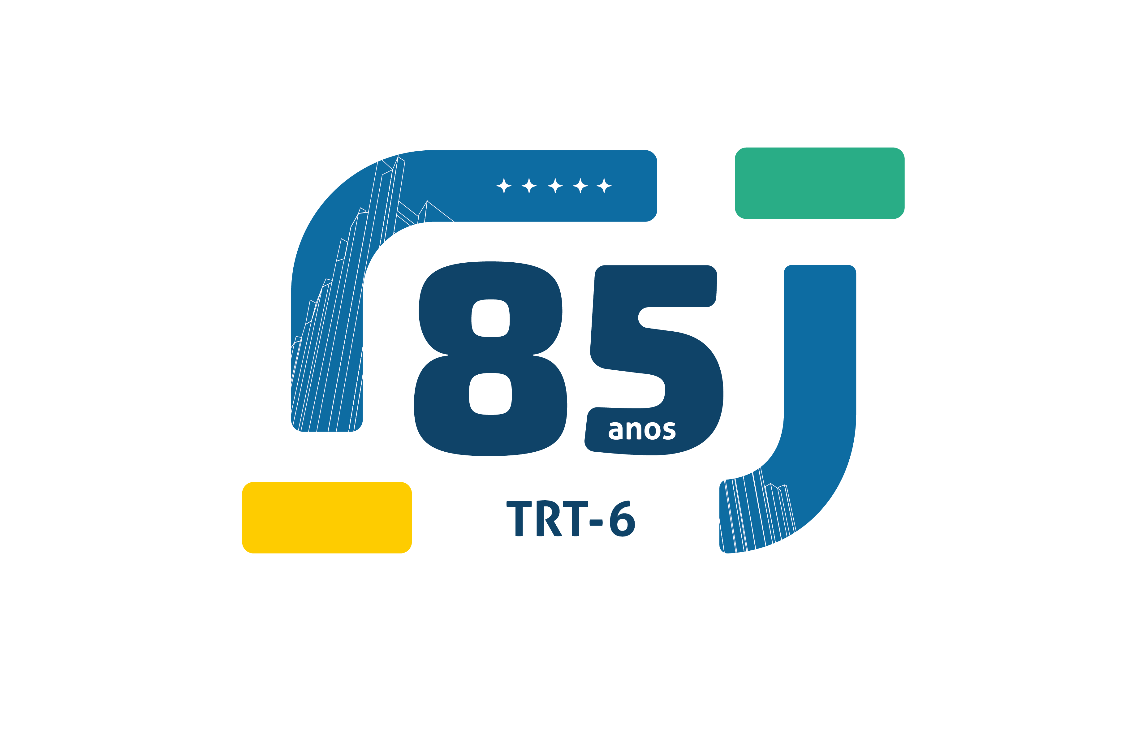 Selo 85 anos do TRT6 em 2026