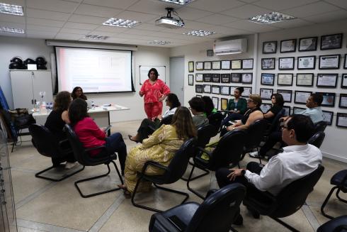Foto da oficina focada no “Letramento em Diversidade”