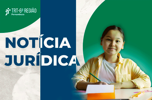 foto de uma menina na escola e texto na lateral da imagem NOTÍCIA JURÍDICA