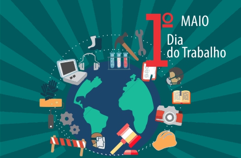 Ilustração representando a várias profissões ao redor do mundo