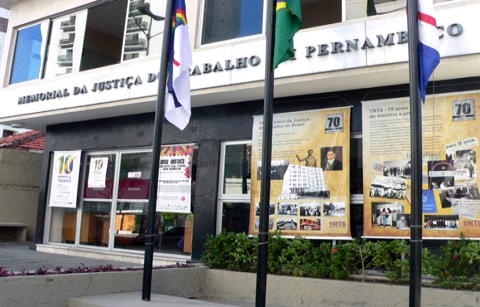 Fotografia da fachada do Memorial da Justiça do Trabalho
