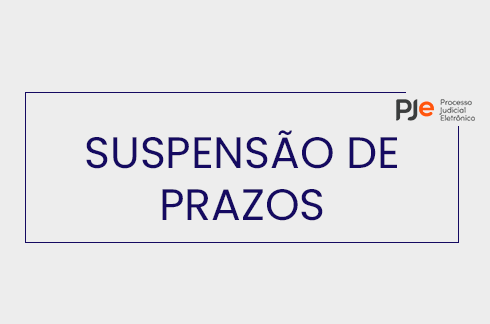  'Suspensão de prazos'