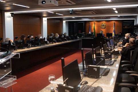 foto da sala de sessões do Pleno
