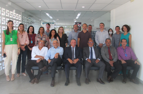 Equipe da 2ª VT de Igarassu junto com a equipe da Corregedoria