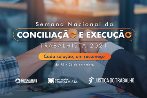 Arte do evento mostra o texto de divulgação em primeiro plano e ao fundo duas mãos em sinal de acordo