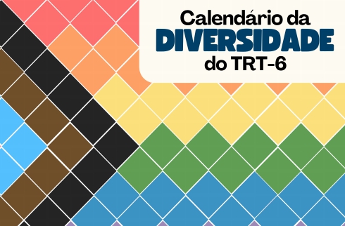 Capa do calendário da diversidade, que é a bandeira da diversidade