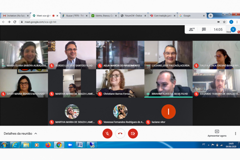 Pessoas em teletrabalho