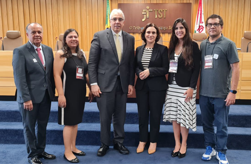 Foto dos representantes do TRT-6 nos eventos