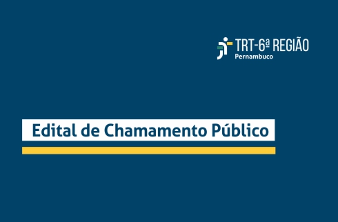  'Edital de chamamento público'.