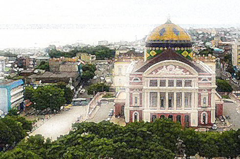 Foto do Teatro Amazonas
