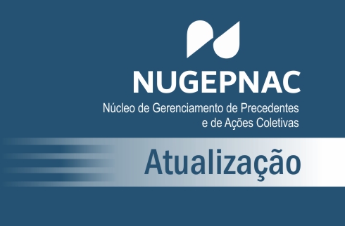Ilustração em fundo azul com texto NUGEPNEC - Atualização