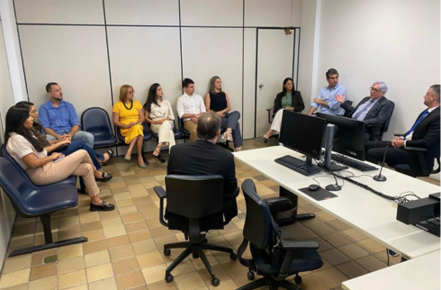 Foto da reunião durante a correição