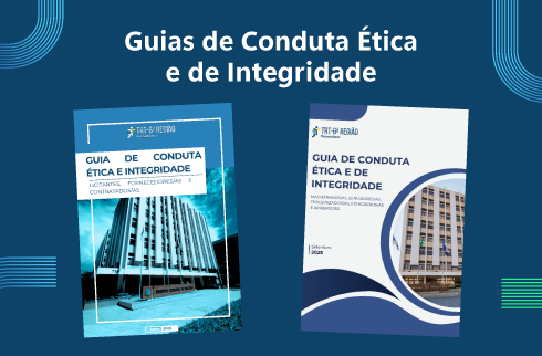 Capa dos dois Guias de Conduta Ética e de Integridade do TRT-6 lado a lado