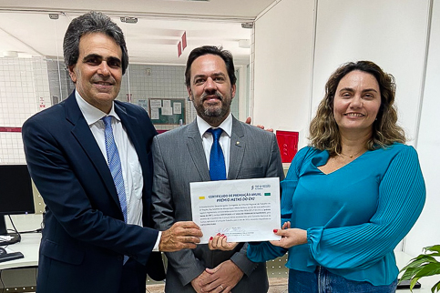 Retrato do des. Ruy Salathiel, juiz Rodrigo Samico Carneiro e Maria Mônica de Sá Leite