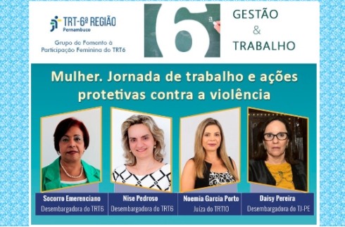 6ª Gestão e trabalho. Imagem das palestrantes