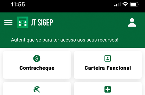 Imagem do app do Sigep