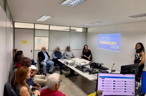 Foto da correição na 1ª VT de Nazaré da Mata