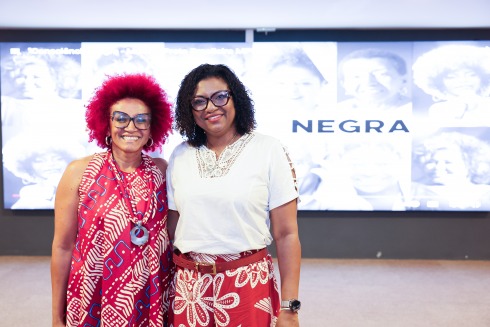 fotografia da atriz Odailta Alves e da professora Dayse Cabral