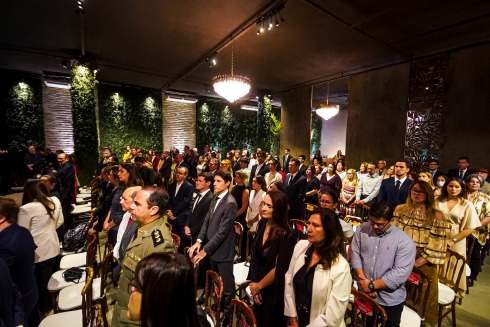 Foto do público presente na entrega das medalhas