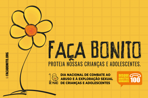  'Faça Bonito. Proteja nossas crianças e adolescente.'