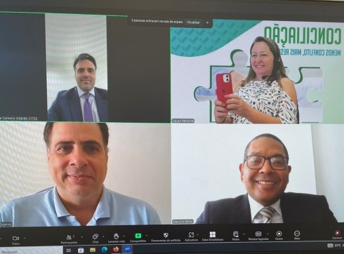 print screen de uma videoconferência