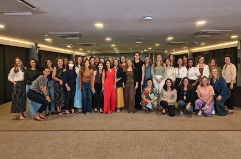 Foto das participantes da capacitação Liderança Feminina