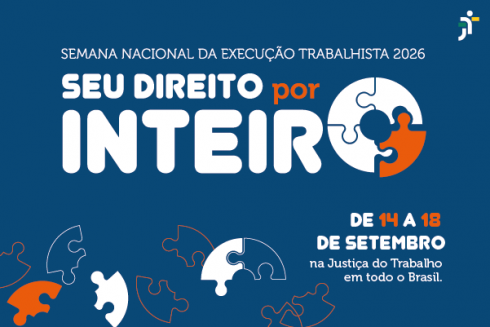 Card da 16ª Semana Nacional da Execução Trabalhista