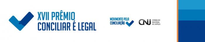 Banner do prêmio "Conciliar é Legal"