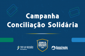 Card da Campanha Conciliação Solidária