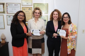 Visita aconteceu no gabinete da magistrada, na tarde da terça-feira (26/5)