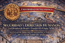 Imagem de parte do cartaz do "I Congreso Internacional de Seguridad y Derechos Humanos"