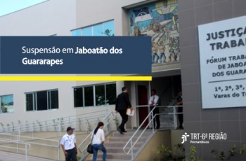 Foto da fachada do fórum de Jaboatão