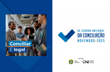 Arte da 20ª Semana Nacional da Conciliação