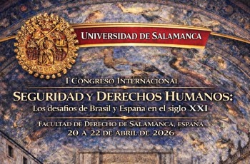 Imagem de parte do cartaz do "I Congreso Internacional de Seguridad y Derechos Humanos"