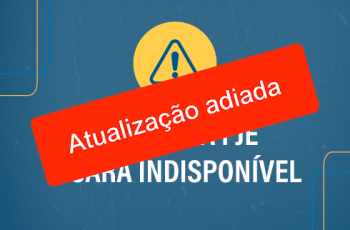 Imagem informando "Atualização adiada"