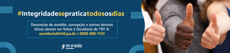 Banner com a frase #Integridadesepraticatodososdias e três mãos com o polegar levantado.